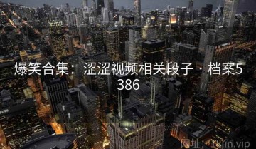 爆笑合集：涩涩视频相关段子 · 档案5386