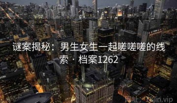 谜案揭秘：男生女生一起嗟嗟嗟的线索 · 档案1262