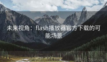 未来视角：flash播放器官方下载的可能场景