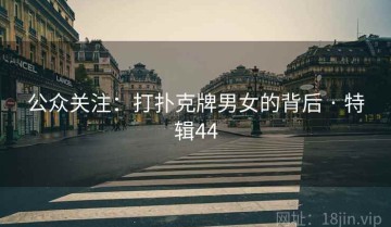 公众关注：打扑克牌男女的背后 · 特辑44