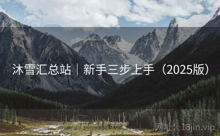 沐雪汇总站｜新手三步上手（2025版）