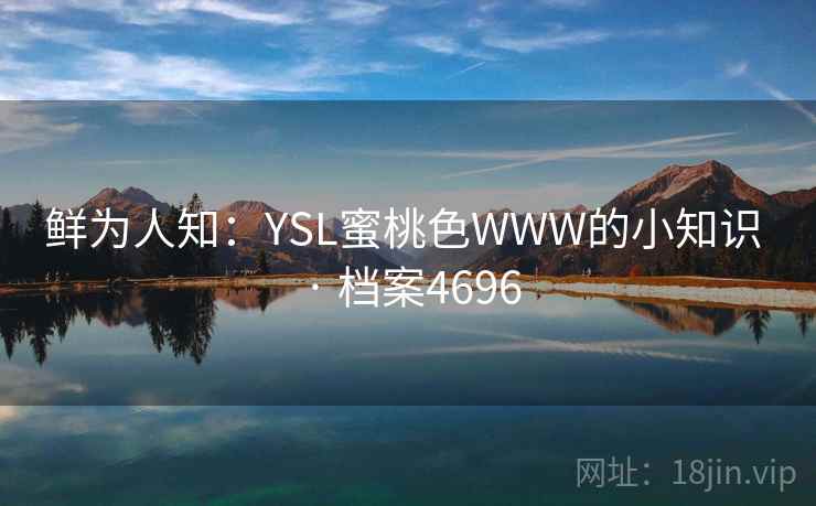 鲜为人知：YSL蜜桃色WWW的小知识 · 档案4696